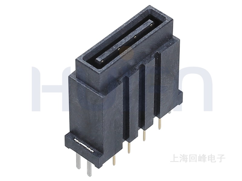 4.00mm 双排 2*4PIN 耐高温 黑色