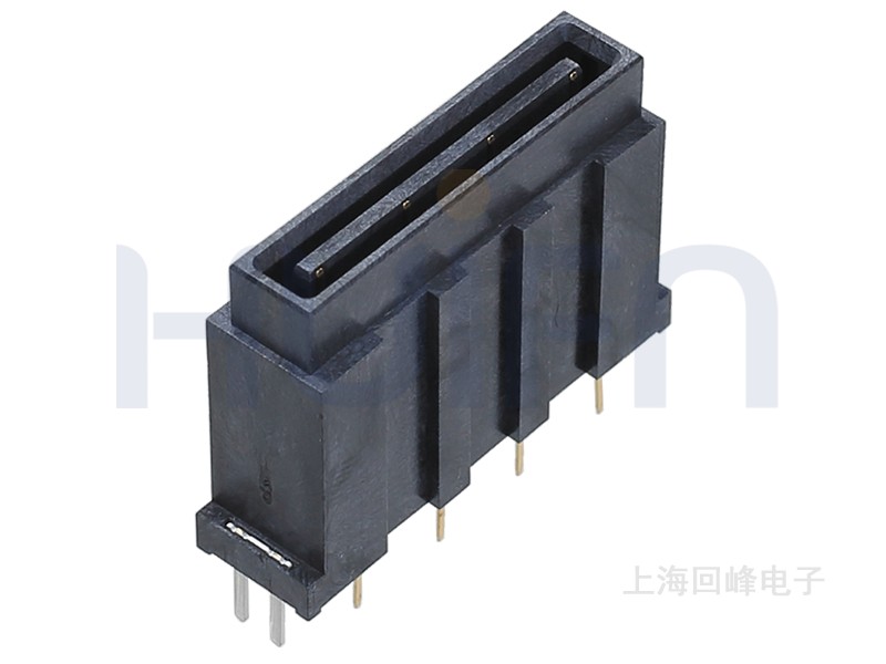 6.50mm 双排 2*4PIN 耐高温 黑色