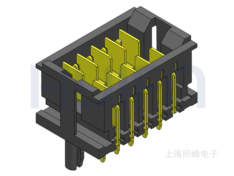 长度2.8mm/高度7.9mm双排 2*5PIN 耐高温 黑色