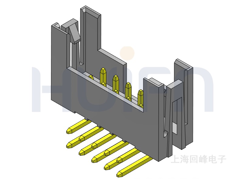 2.0mm简牛 双排单塑 DIP  2*5PIN  黑色