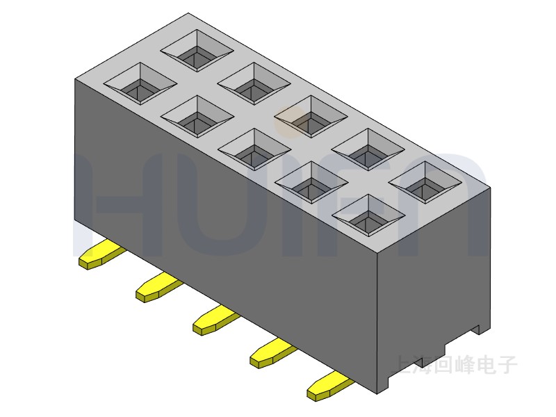 2.0mm排母 双排双塑 SMT 2*40PIN