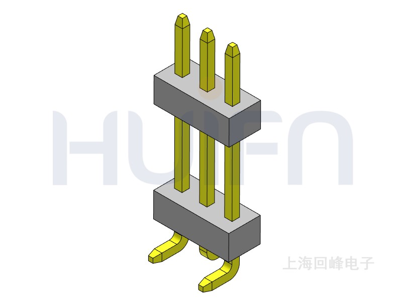 1.0mm 双塑 SMT 1*40PIN 排针