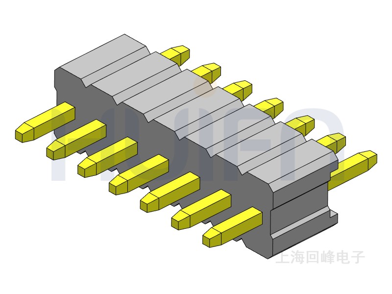 1.27mm 单塑单排 180度 1*40PIN 排针
