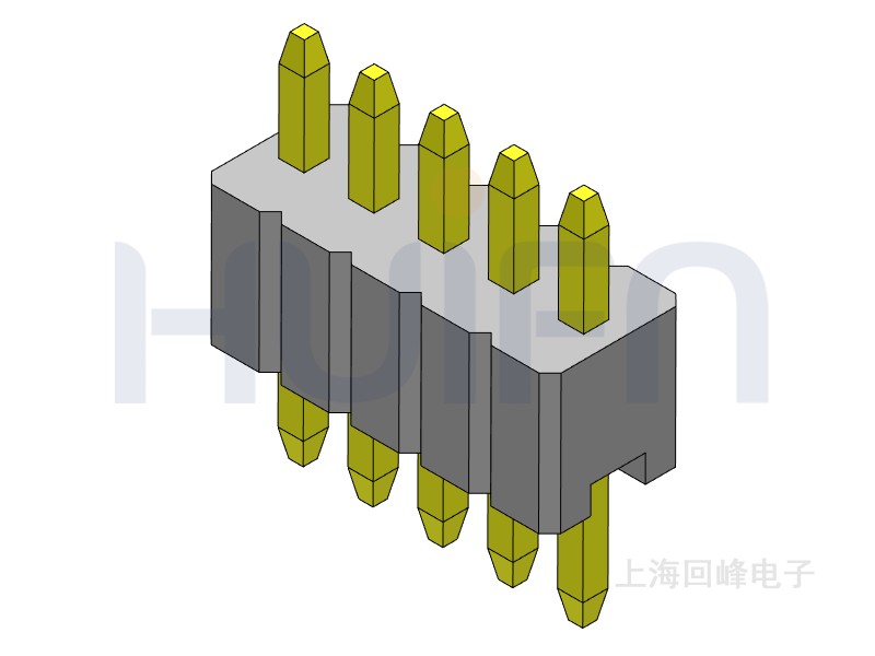 1.27mm 单塑单排 180度 1*40PIN 排针