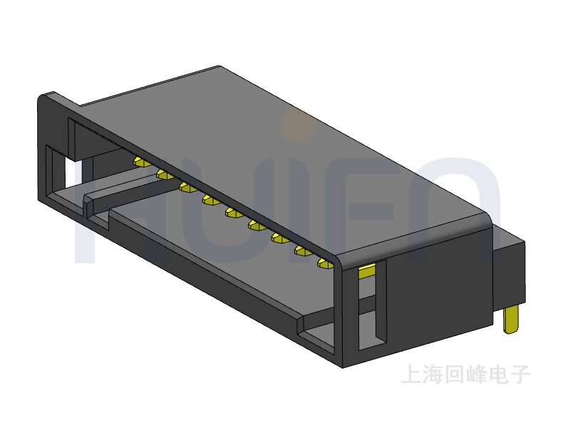 2.54mm 单排公座 1*10PIN 耐高温 黑色