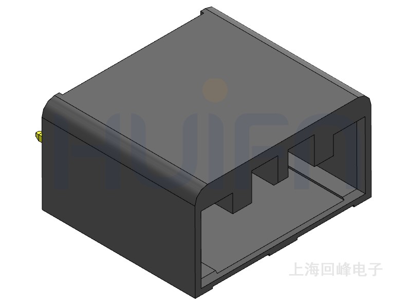 1.27mm 单排公座 1*7PIN 不耐高温 黑色