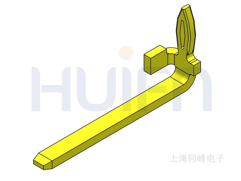 0.6mm厚度鱼眼排针 单PIN 磷青铜