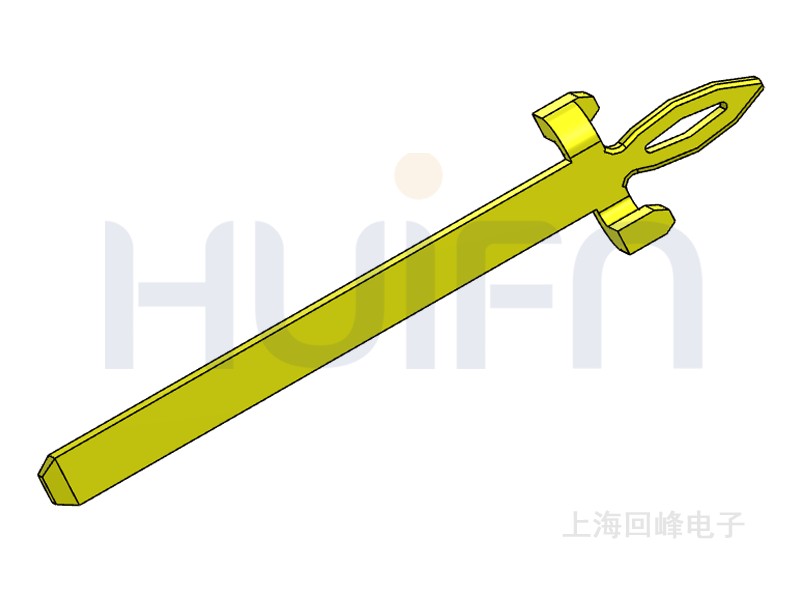 0.6mm厚度鱼眼排针 单PIN 磷青铜