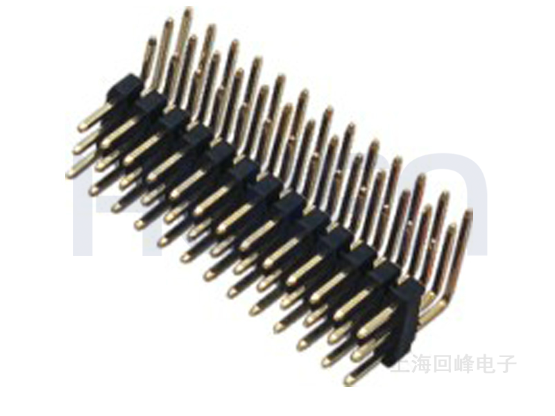 2.0mm 单层三排 90度弯插 排针