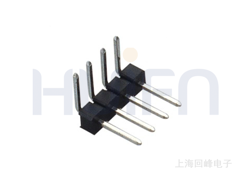 2.54mm 单排 90°DIP 排针  回峰