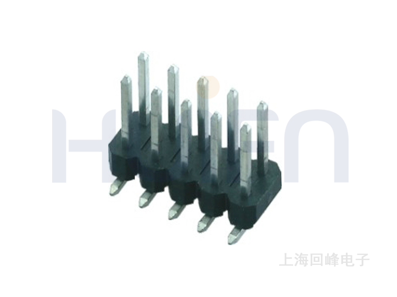 2.54mm 单层双排 180°SMT排针
