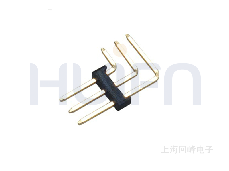 2.54mm 间距 单层单排 1*3P 90°DIP 排针