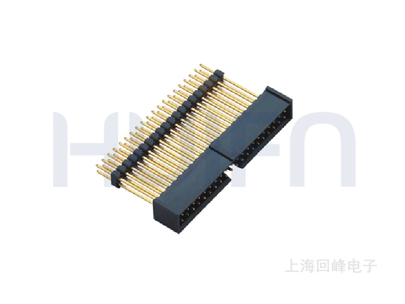 2.0MM 选镀半金 180°DIP 简易牛角