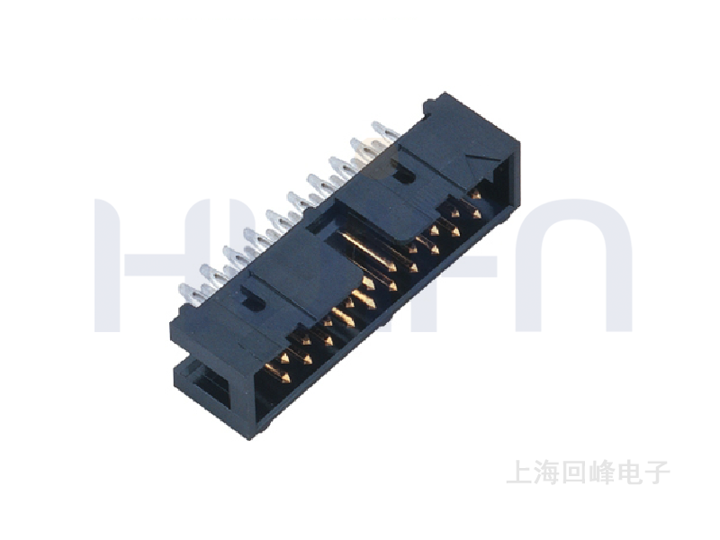 2.54MM 选镀半金 180°DIP 简易牛角