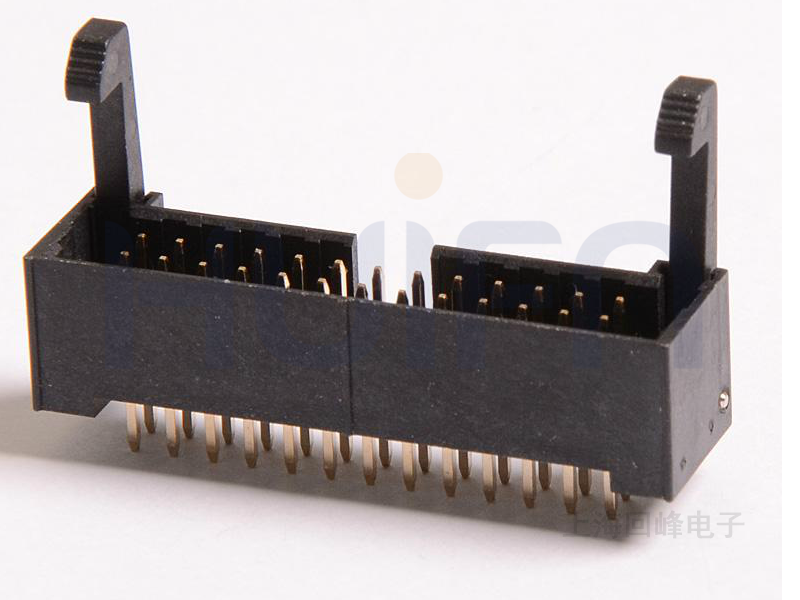2.54mm 塑胶侧耳扣牛角 连接器 180度