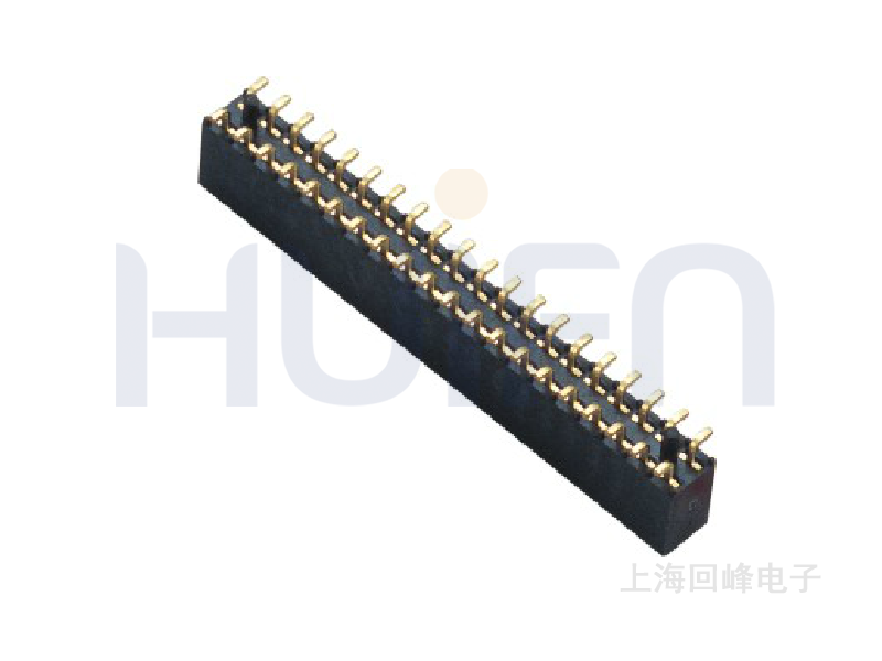 1.27MM H=4.4MM 双排 夹板式 排母