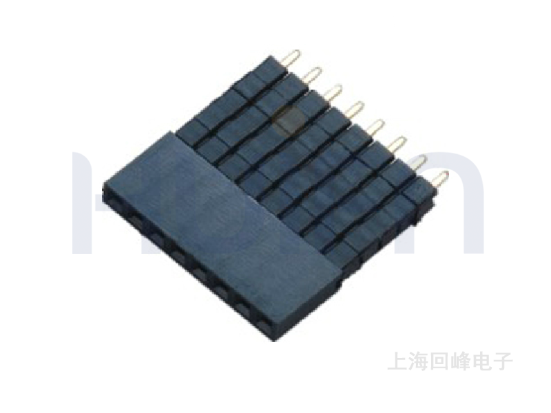 2.0MM 双排加高塑胶 180°DIP 排母 连接器