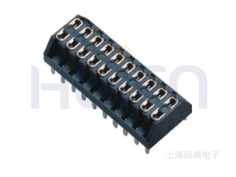 2.54MM 上插式 双排 蜈蚣脚 排母