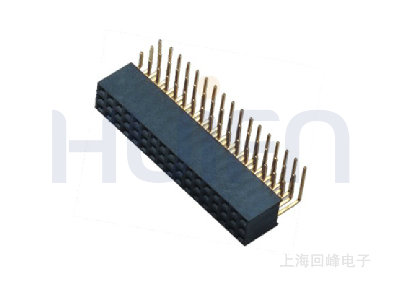 2.54MM H=8.5MM 三排 90°DIP 排母