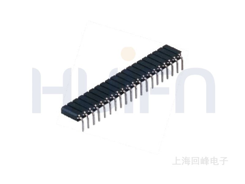 2.54MM 单排 H=7.0 90度弯插 圆孔排母