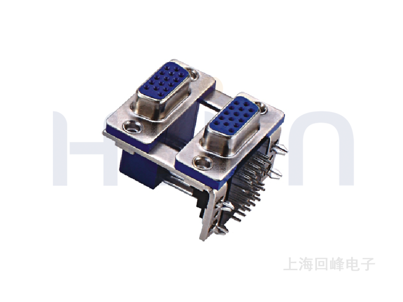 双层中心间距 19.05MM 15P 上层母 下层母 双层D-SUB