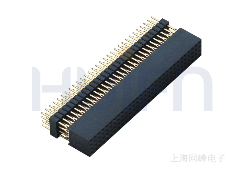 2.0间距 PC104 排母 4*30P 压接式180° H=9.35