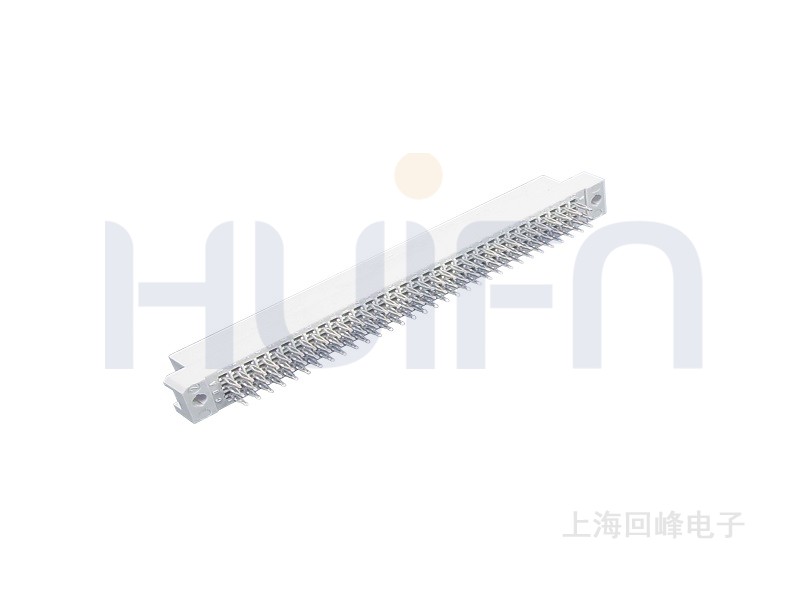 2.54mm 欧式 C型直母 压板 3×32PIN 引脚长4.25，12.9 触点镀层PdNi 0.38μm+Gold Flash ， Au 0.38μm ,Gold Flash Sn PBT 灰白 UL94V-0